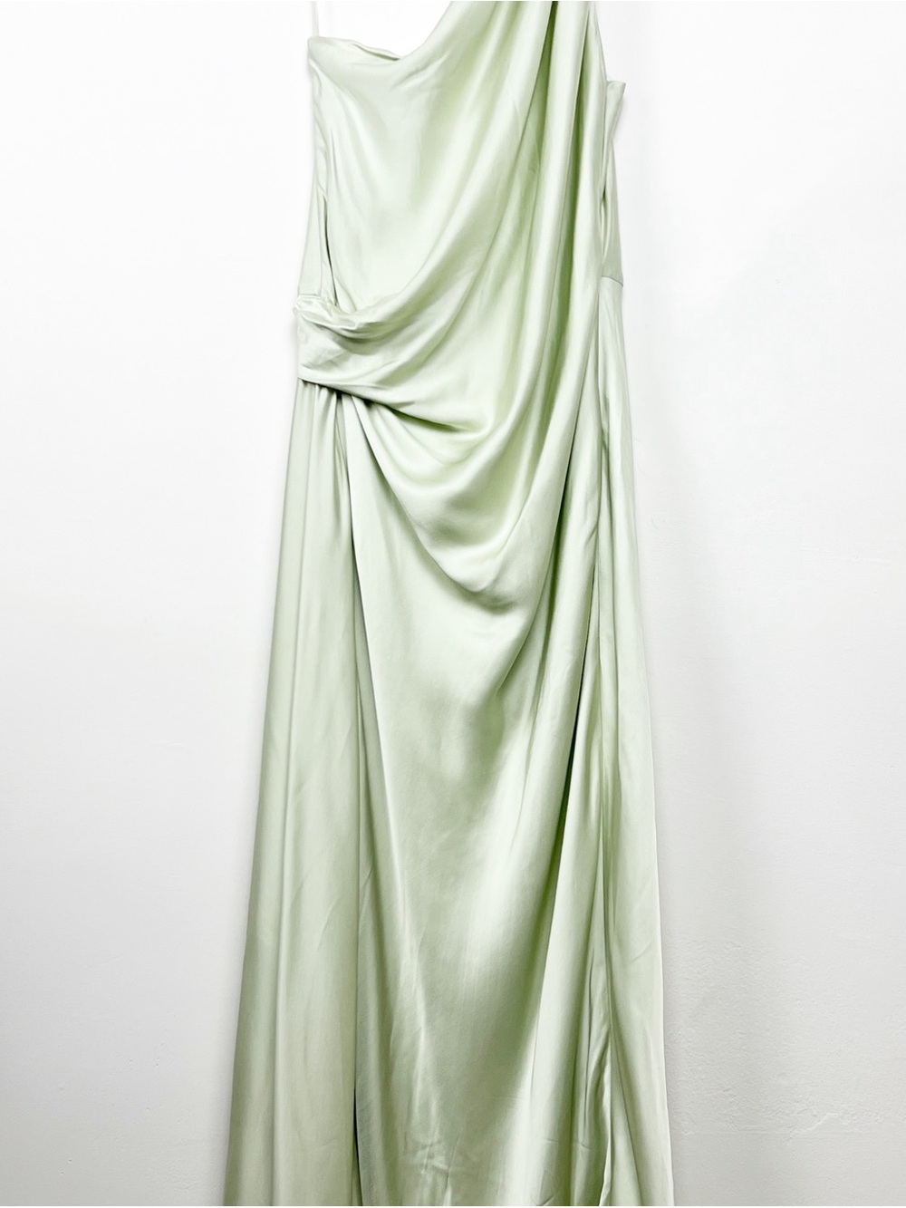 A.L.C. Aster One-Shoulder Gown in Spearmint 8 - Picture 7 of 10